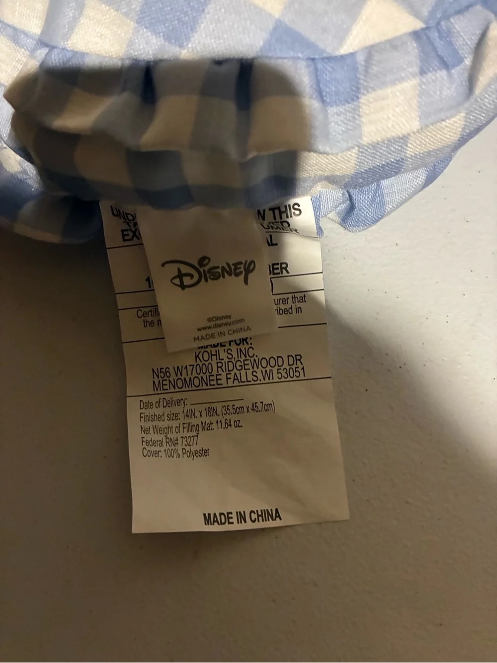 Disney Celebrate Together Spring Mickey Shaped Gingham Accent Pillow